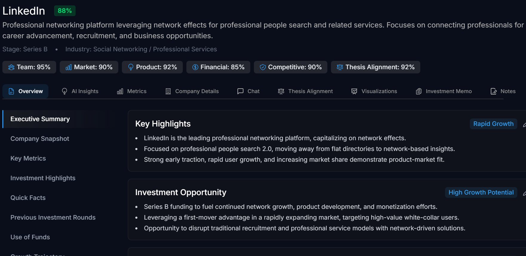 AI Insights Feature